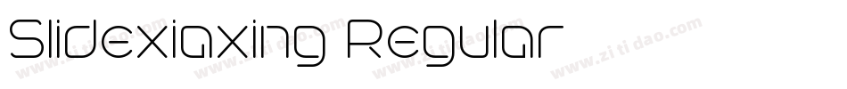 Slidexiaxing Regular字体转换
